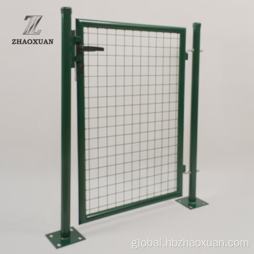 Single Door Iron Gate Designs Iron Rod Welded Wire Mesh Backyard Door Supplier